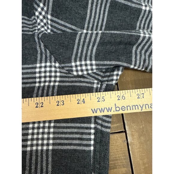 Goodfellow & Co Mens Gray & White Plaid Button-Up Flannel Shirt XL - Picture 5 of 6